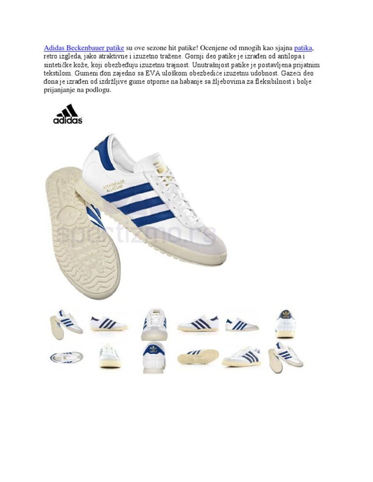 adidas beckenbauer patike