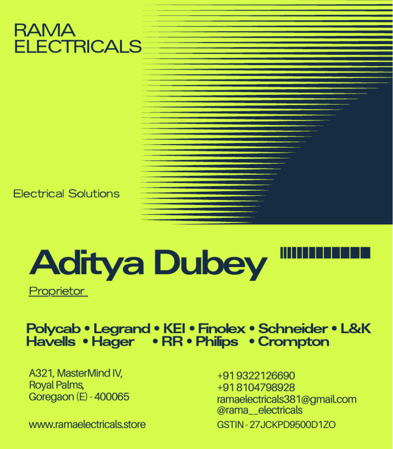 Electrical Solutions by Rama Electricals | PDF