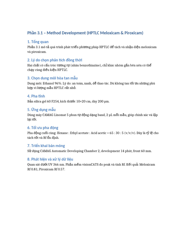 Method Development HPTLC | PDF