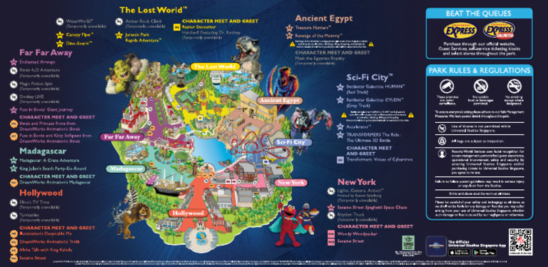 Rws Universal Studios Singapore Park Map | PDF