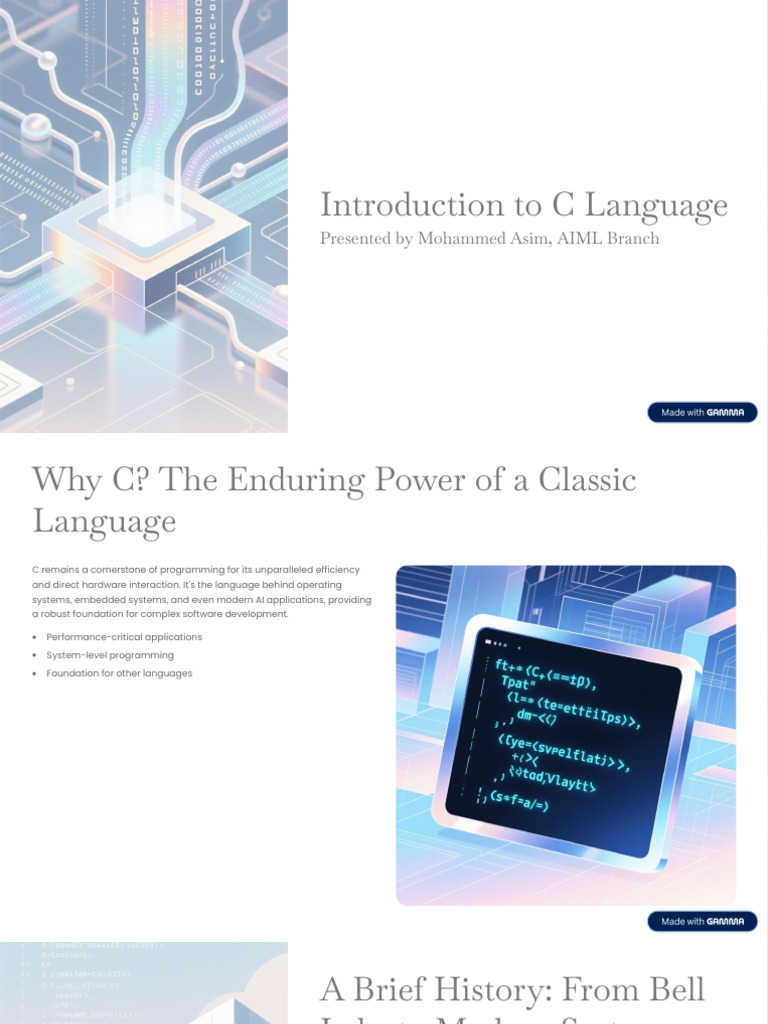 Introduction to C Programming Basics | PDF | Pointer (Computer ...
