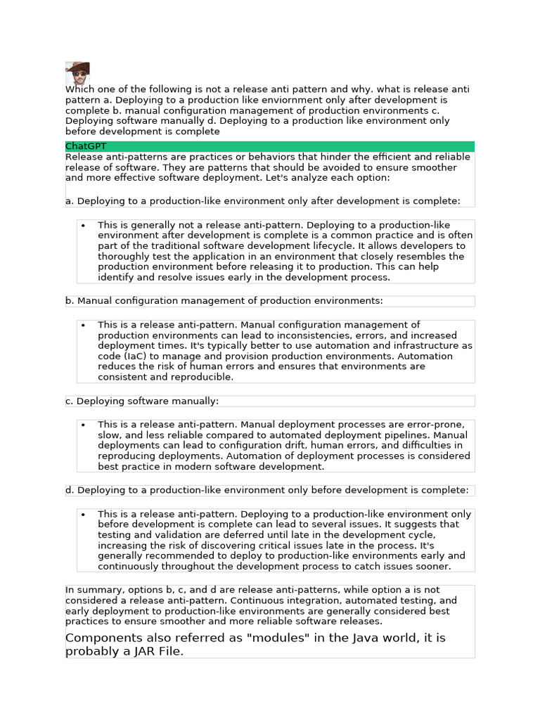 Identifying Release Anti-Patterns in Software | PDF | Version Control ...