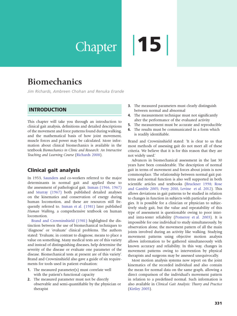 Clinical Gait Analysis Overview | PDF | Anatomical Terms Of Motion | Foot