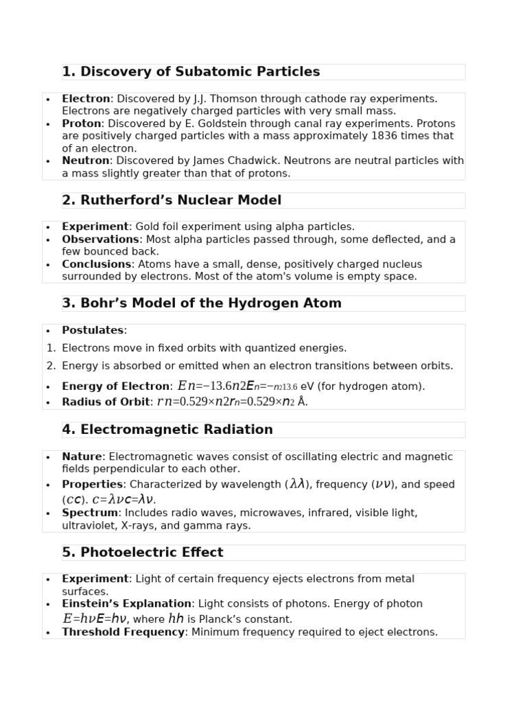Atomic Structure | PDF | Electron | Atomic Orbital