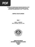 Download Prosedur Penanganan Perkara Monopoli Dan Persaingan Curang Serta Sanksi Hukum Terhadap Pelanggaran Uu No 5 Tahun 1999 by Frasatya Miyta Qurtubi SN98294148 doc pdf