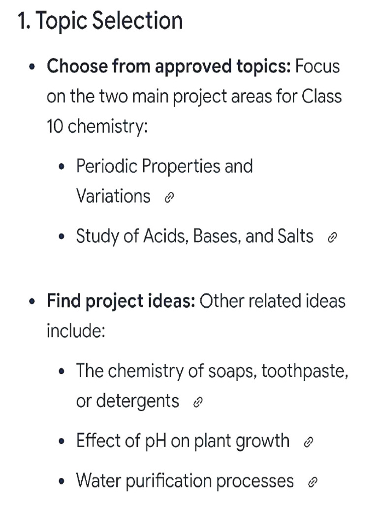Class 10 Chemistry Project Guide | PDF