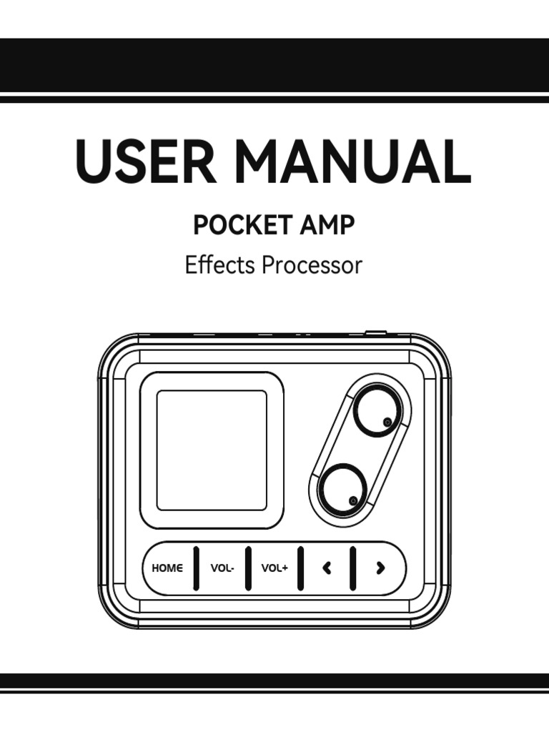 Pocket AMP Effects Processor Manual | PDF | Audio Engineering | Sound
