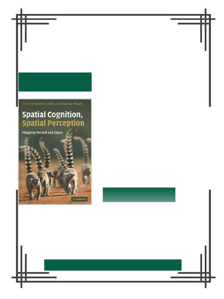 Spatial Cognition Spatial Perception Mapping the Self and Space 1st ...