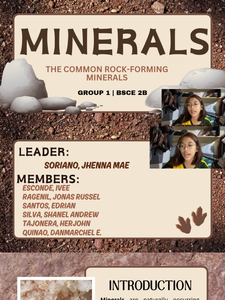Common Rock-Forming Minerals Guide | PDF | Minerals | Rock (Geology)