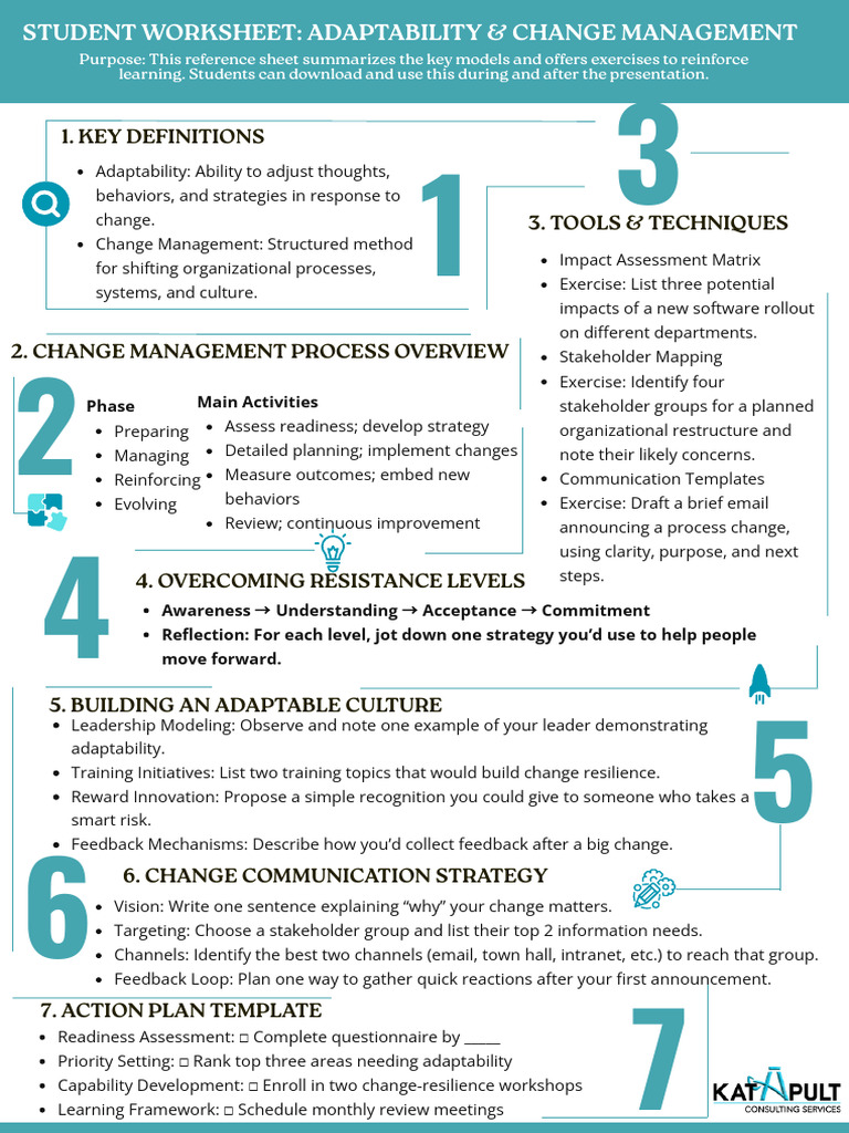 Change Management & Adaptability Guide | PDF | Change Management ...