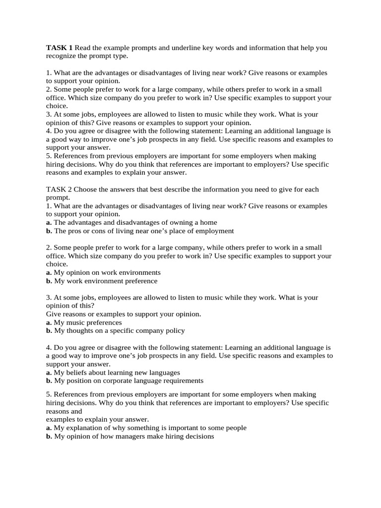 Writing - Question 8 - Understanding the Topic and the Question (Tip 1 ...