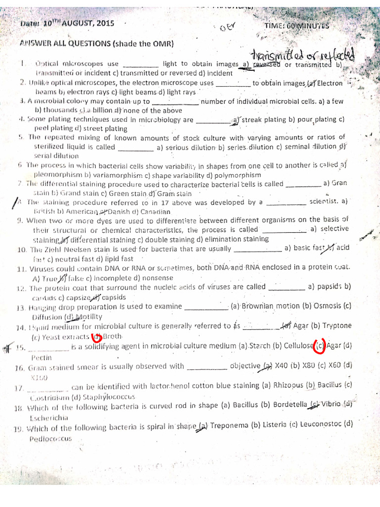 BIO 154 PQ | PDF