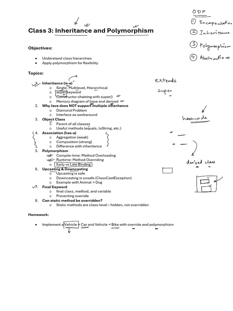 oop3 | PDF | Inheritance (Object Oriented Programming) | Method ...