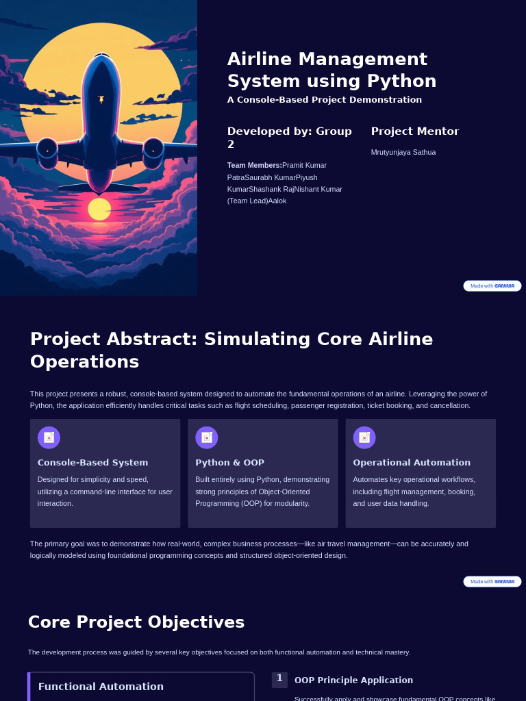 Python Airline Management System | PDF | Object Oriented Programming ...