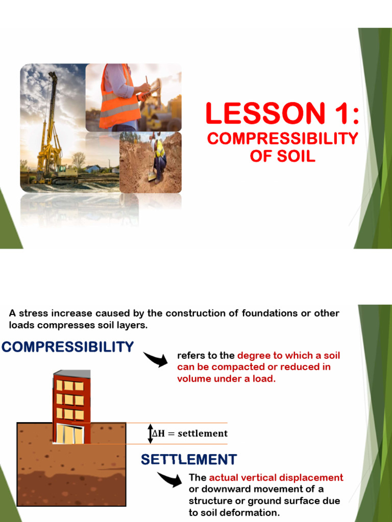 Soil Compressibility and Settlement Guide | PDF | Elasticity (Physics ...