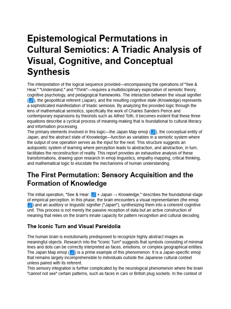 Triadic Analysis of Cultural Semiotics | PDF | Thought | Semiotics