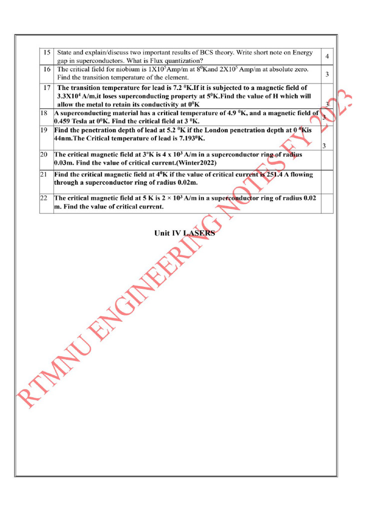 Unit 4- Laser | PDF