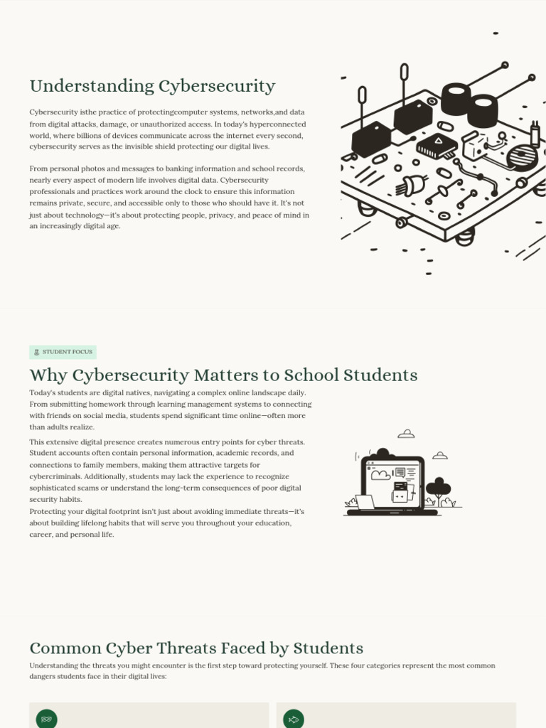 Cybersecurity Essentials for Students | PDF | Security | Computer Security