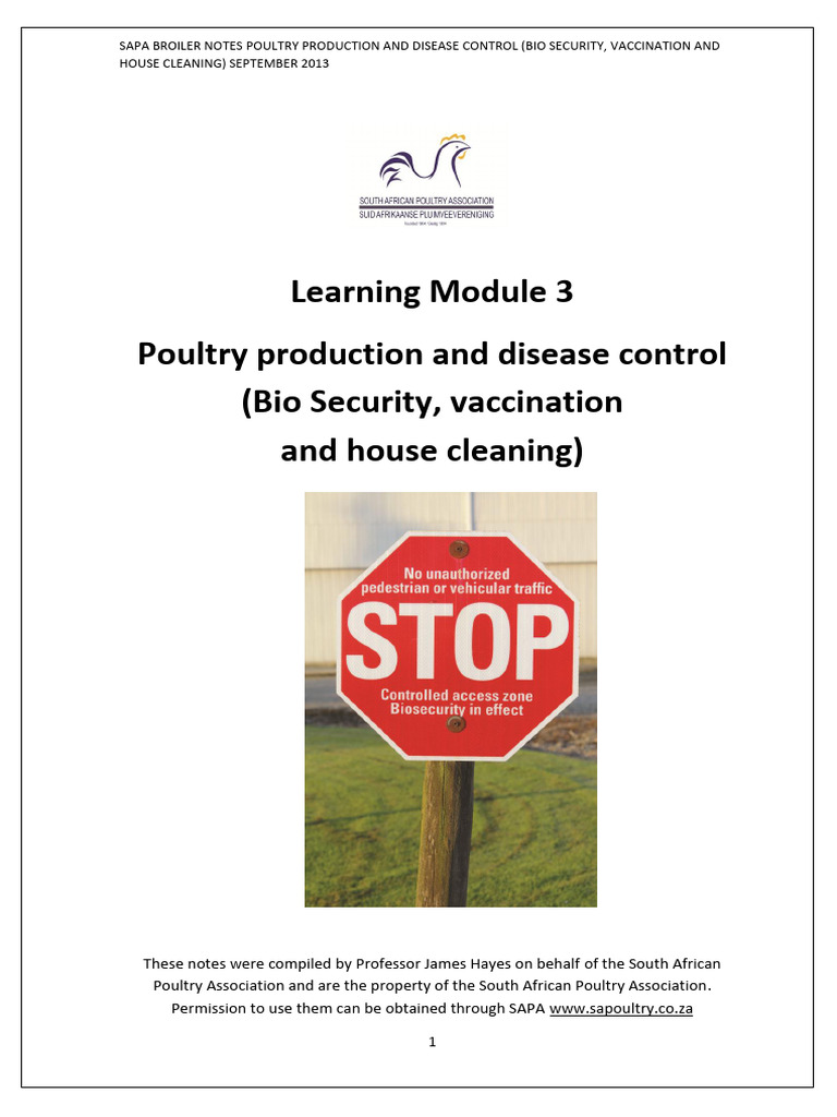 Poultry Production and Disease Control | PDF | Poultry Farming | Vaccines
