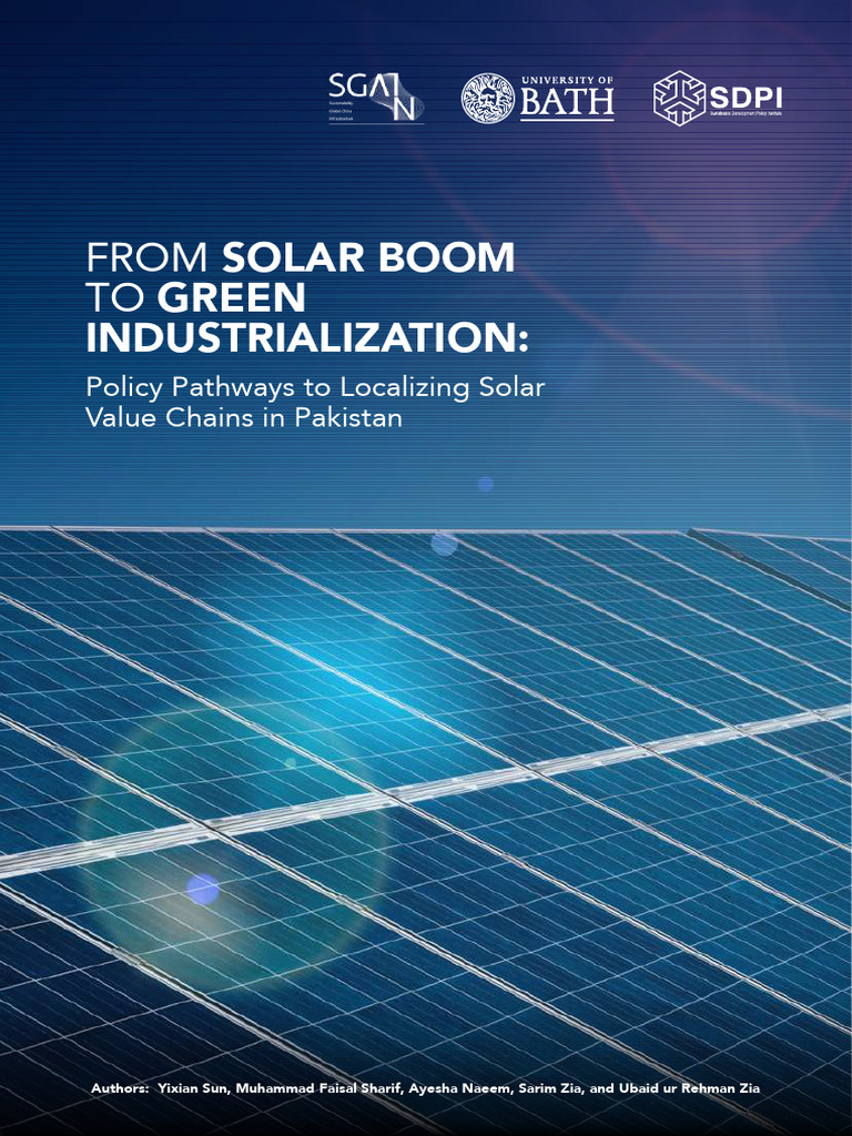 Localizing Solar Value Chains in Pakistan | PDF | Photovoltaics | Clean ...
