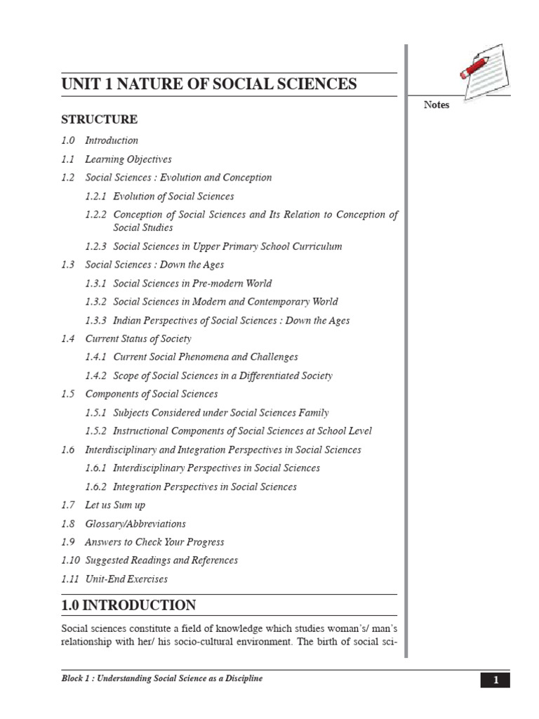 Nature and Evolution of Social Sciences | PDF | Social Sciences | Science