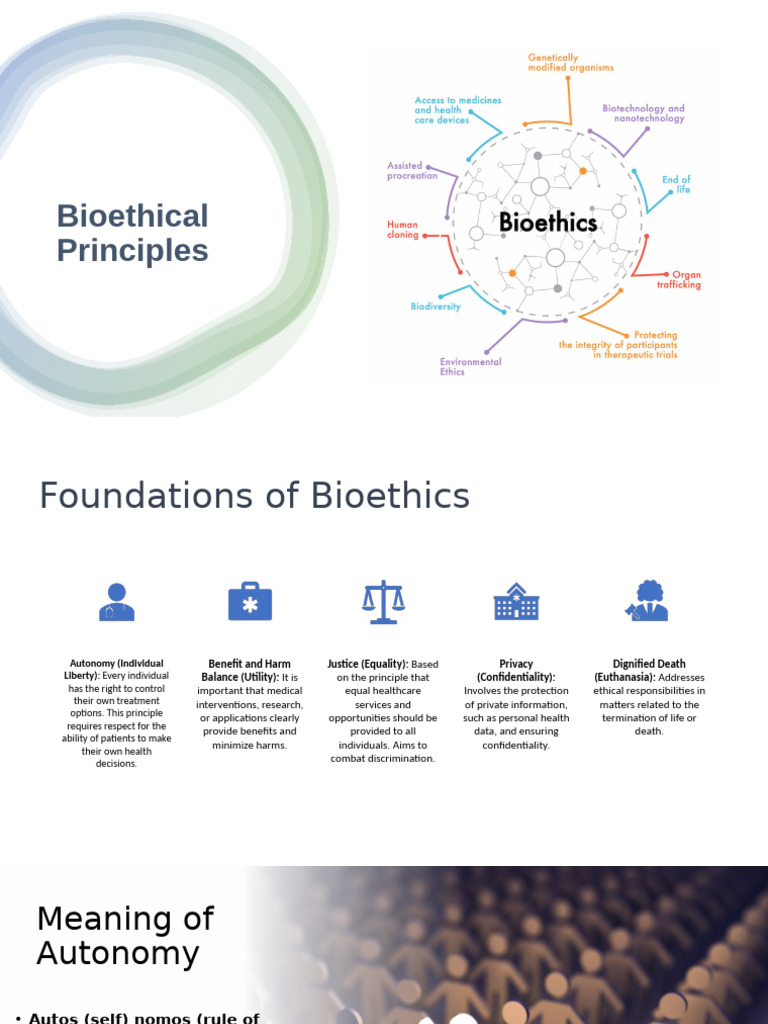 Bioethical Principles in Healthcare | PDF | Biotechnology | Genetic ...