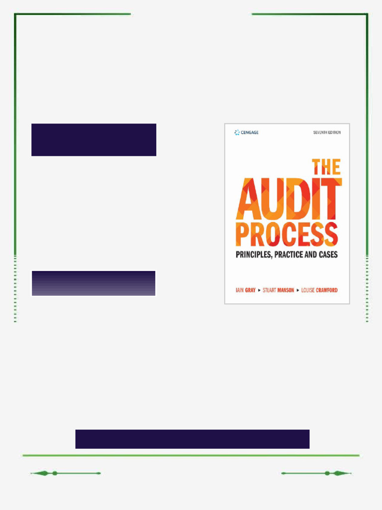 The Audit Process: Principles, Practice and Cases Gray eBook digital ...