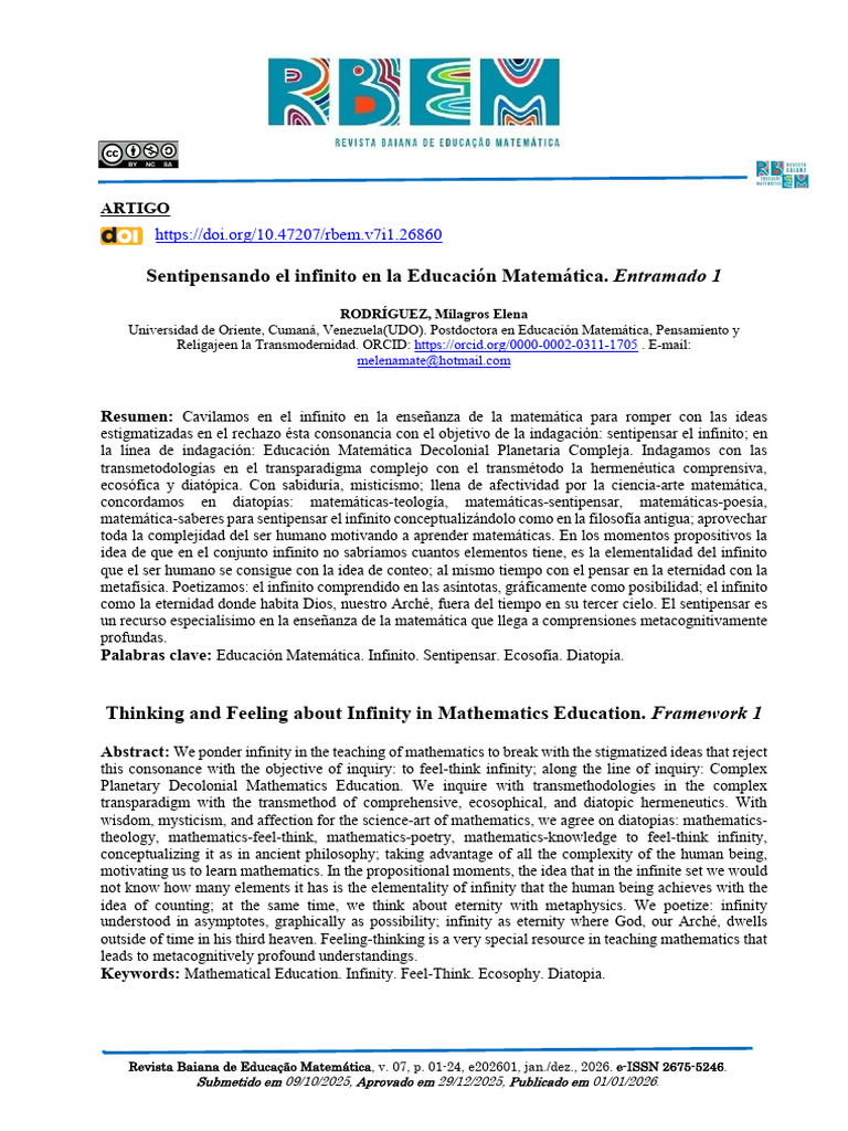 artigo_rbem_e202601 | PDF | infinito | Aristóteles