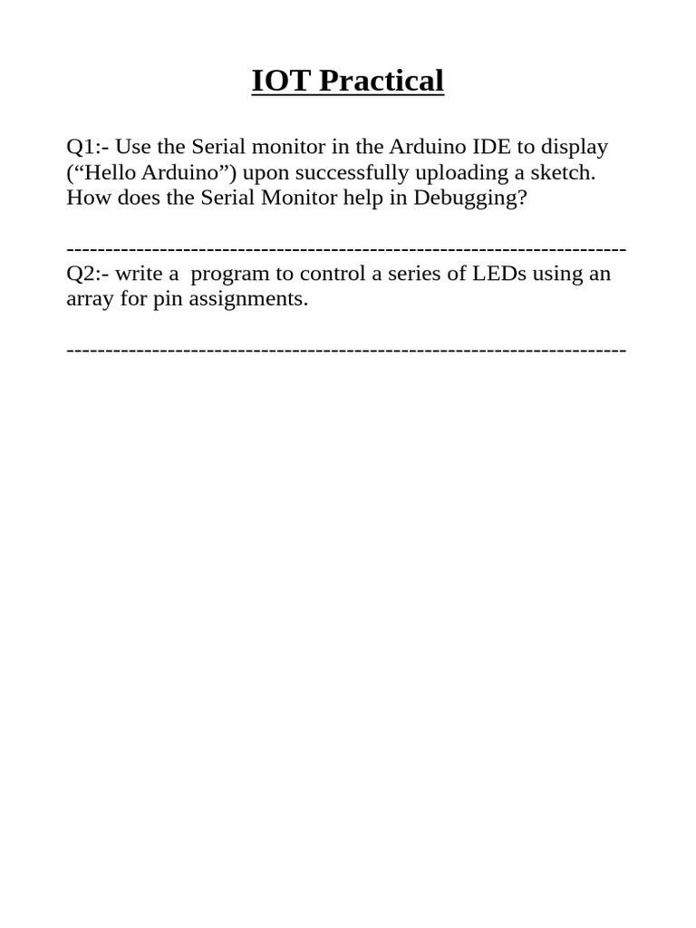 Iot Practical Jan2025 | PDF