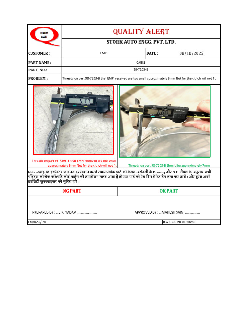 Quality Alert EMPI | PDF