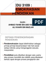 Pendemokrasian Pendidikan