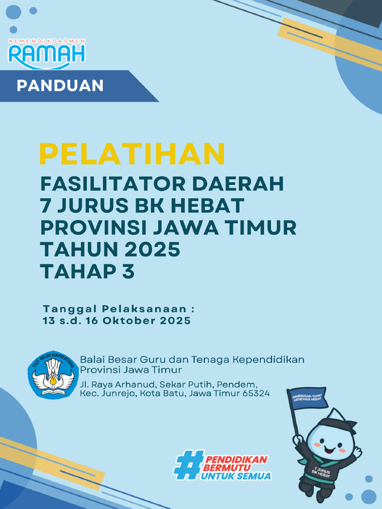 Pelatihan Fasilitator BK Hebat 2025 Jatim | PDF