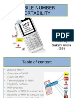 Mobile Number Portability: Made By: Sakshi Arora