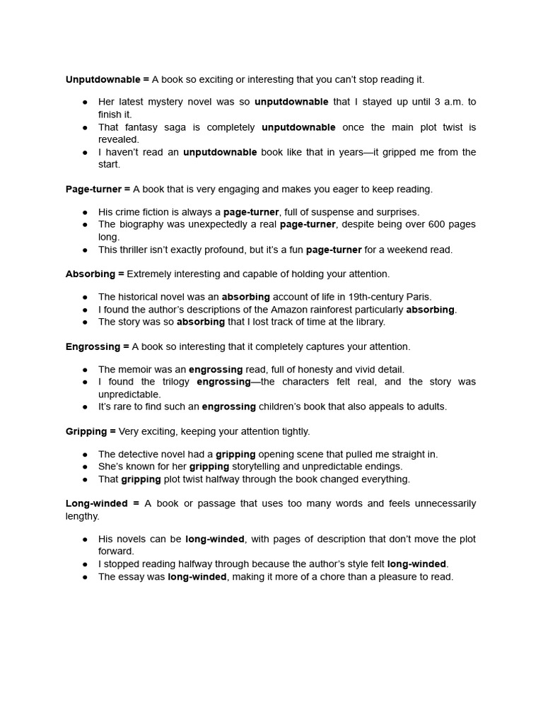 Engaging Book Descriptions and Reviews | PDF | Books
