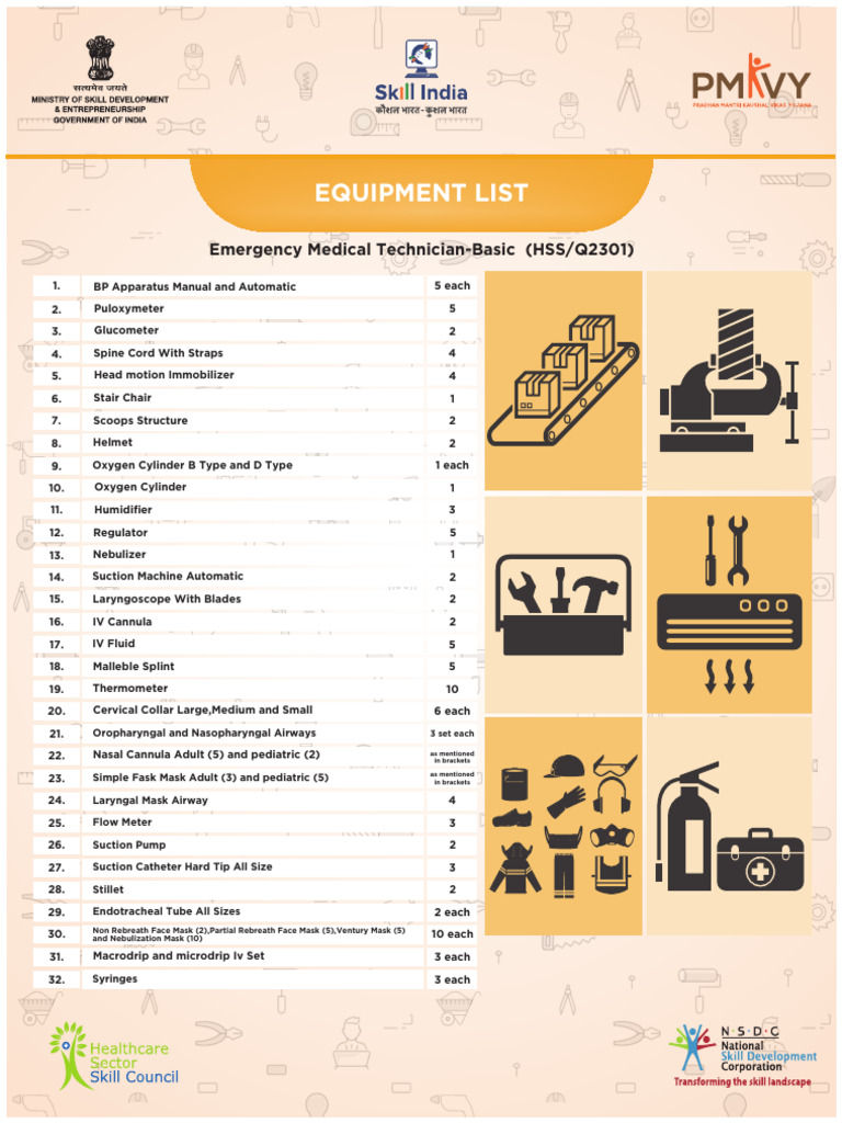 EMT-Basic Equipment List | PDF | Medical Equipment
