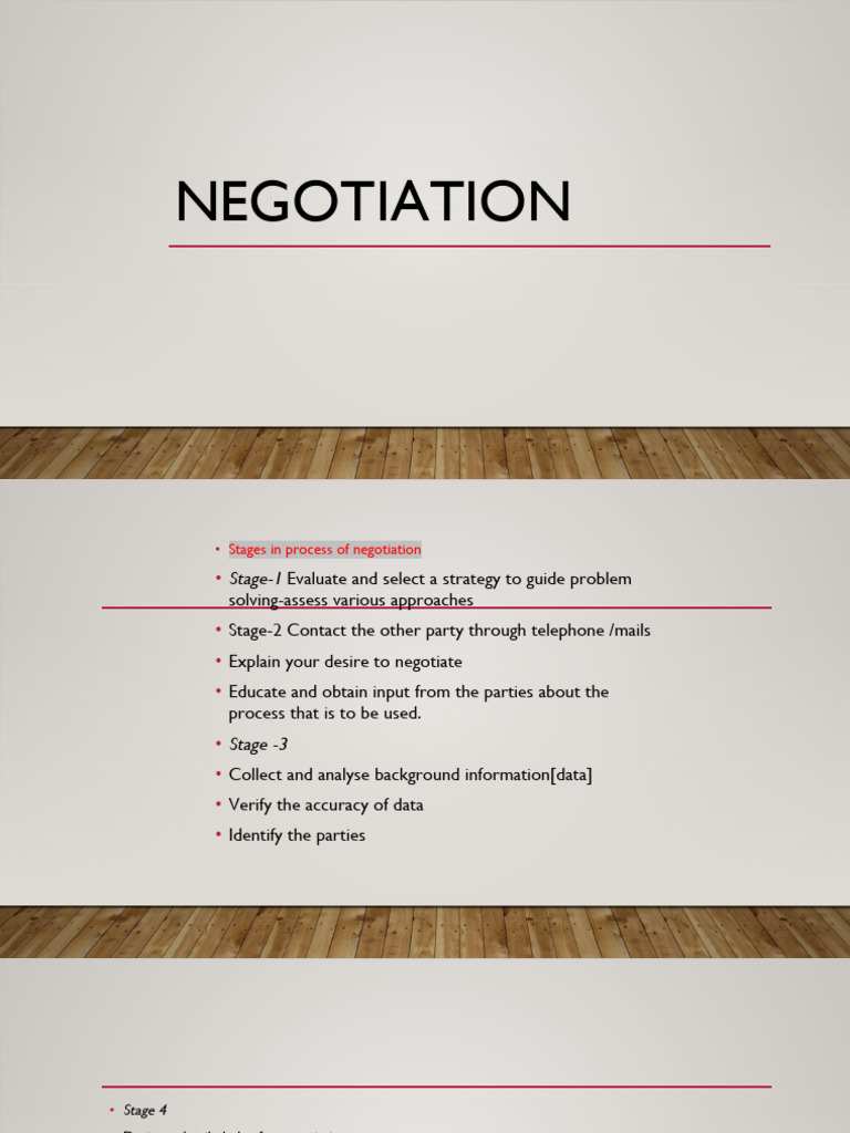 Negotiation | PDF