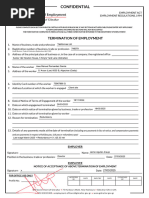 PA Employment Termination Form 1898 | PDF