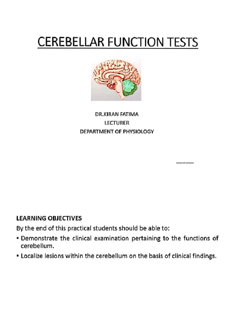 cerebellar function test (1) | PDF