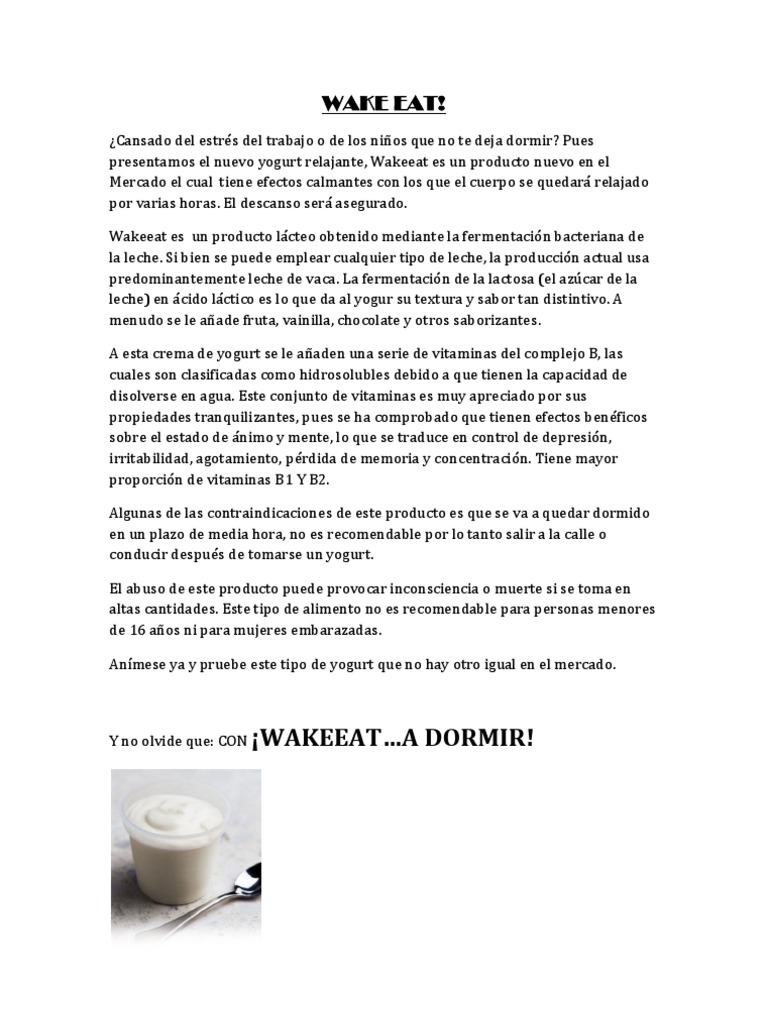 Wake Eat | PDF