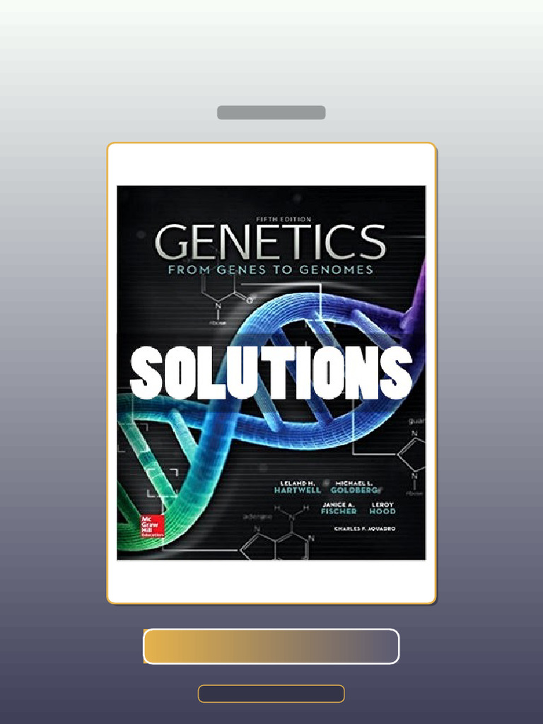 Test Bank for Genetics From Genes to Genomes 5 Ed Hartwell | PDF ...