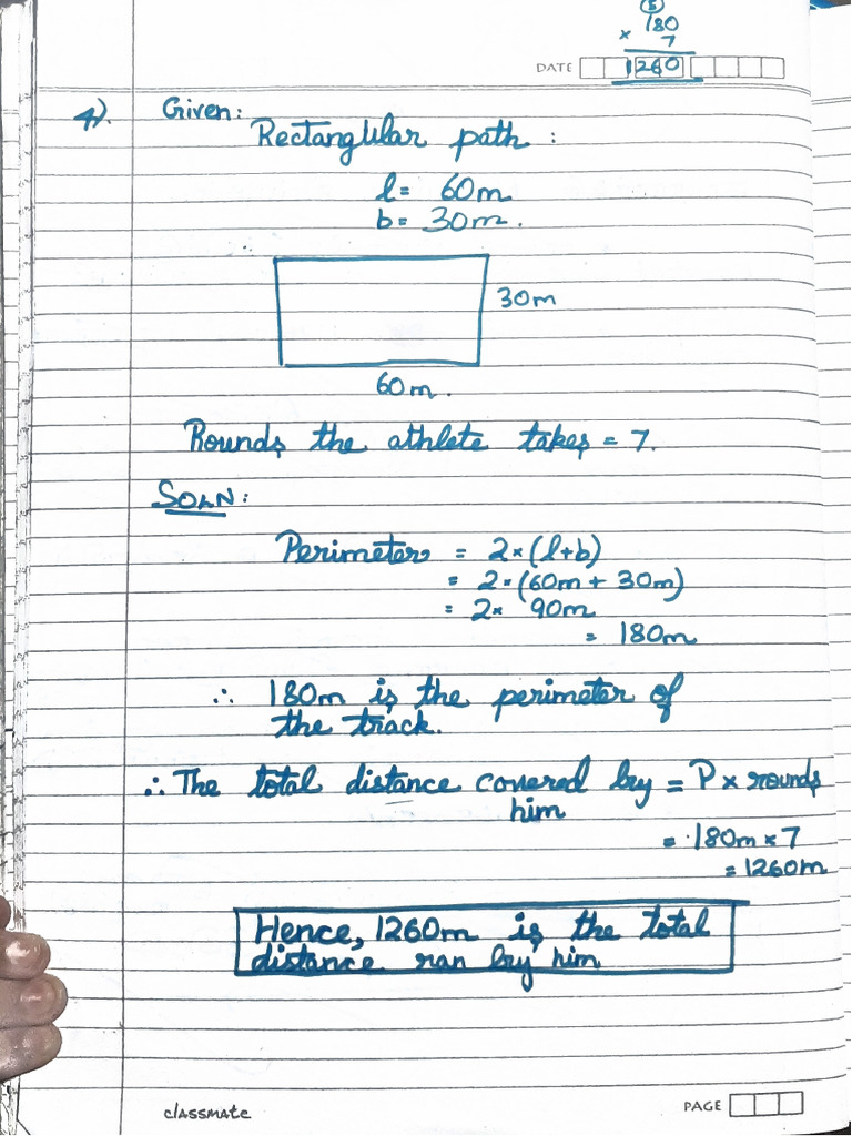 Mathematics CBSE Perimeter and Area Question Paper Model | PDF