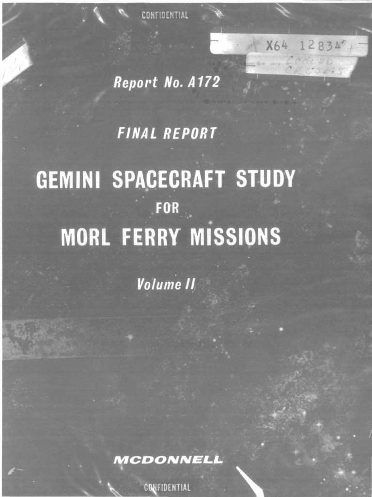 Gemini Spacecraft MORL Missions Report | PDF | Project Gemini ...