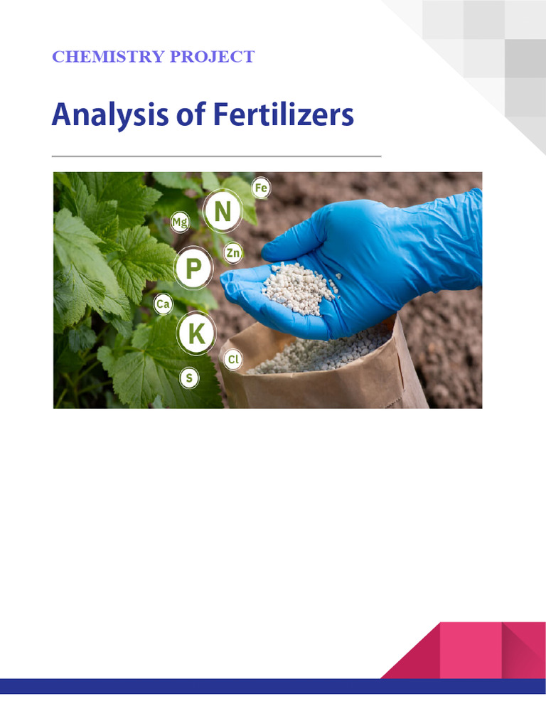 Fertilizer Nutrient Analysis Project | PDF | Fertilizer | Plant Nutrition