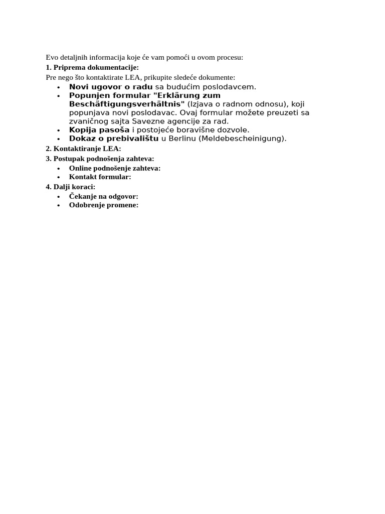 Proces Za Ured Za Strance | PDF