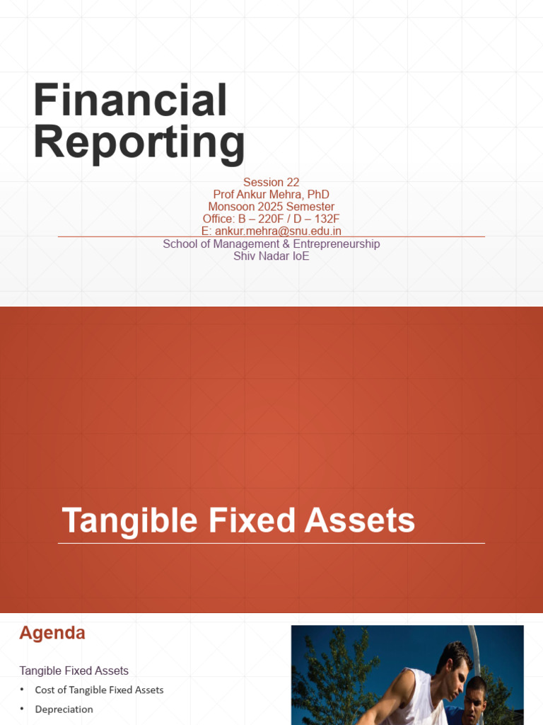 Tangible Fixed Assets in Financial Reporting | PDF | Depreciation ...