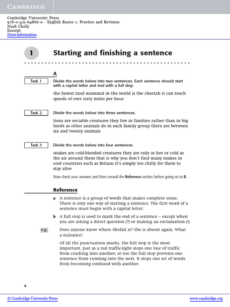 Sentence Structure and Punctuation Guide | PDF | Comma | English Language