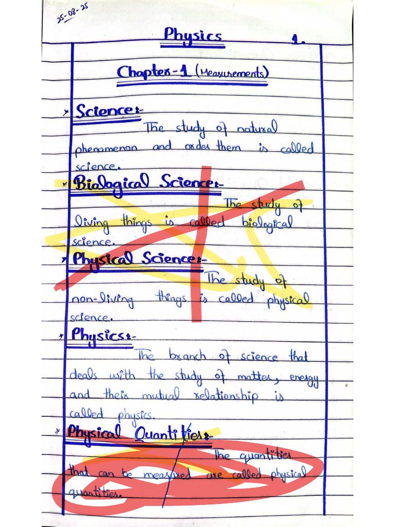 Physics Chapter 1 | PDF