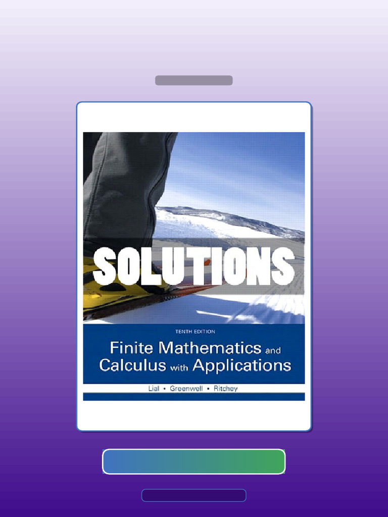 Test Bank for Finite Mathematics and Calculus With Applications 10 Ed ...