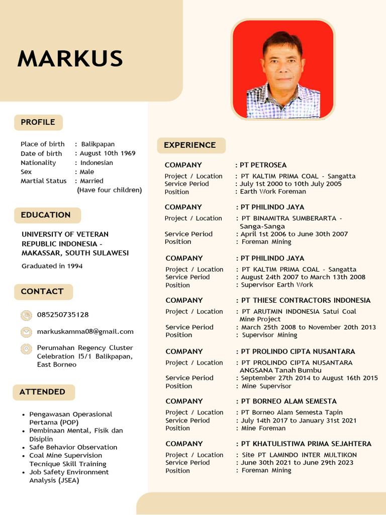 CV Markus Edit | PDF