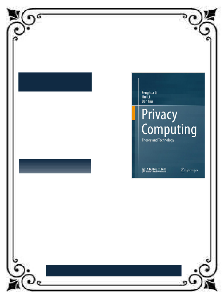Privacy Computing: Theory and Technology Li eBook permanent access pdf ...